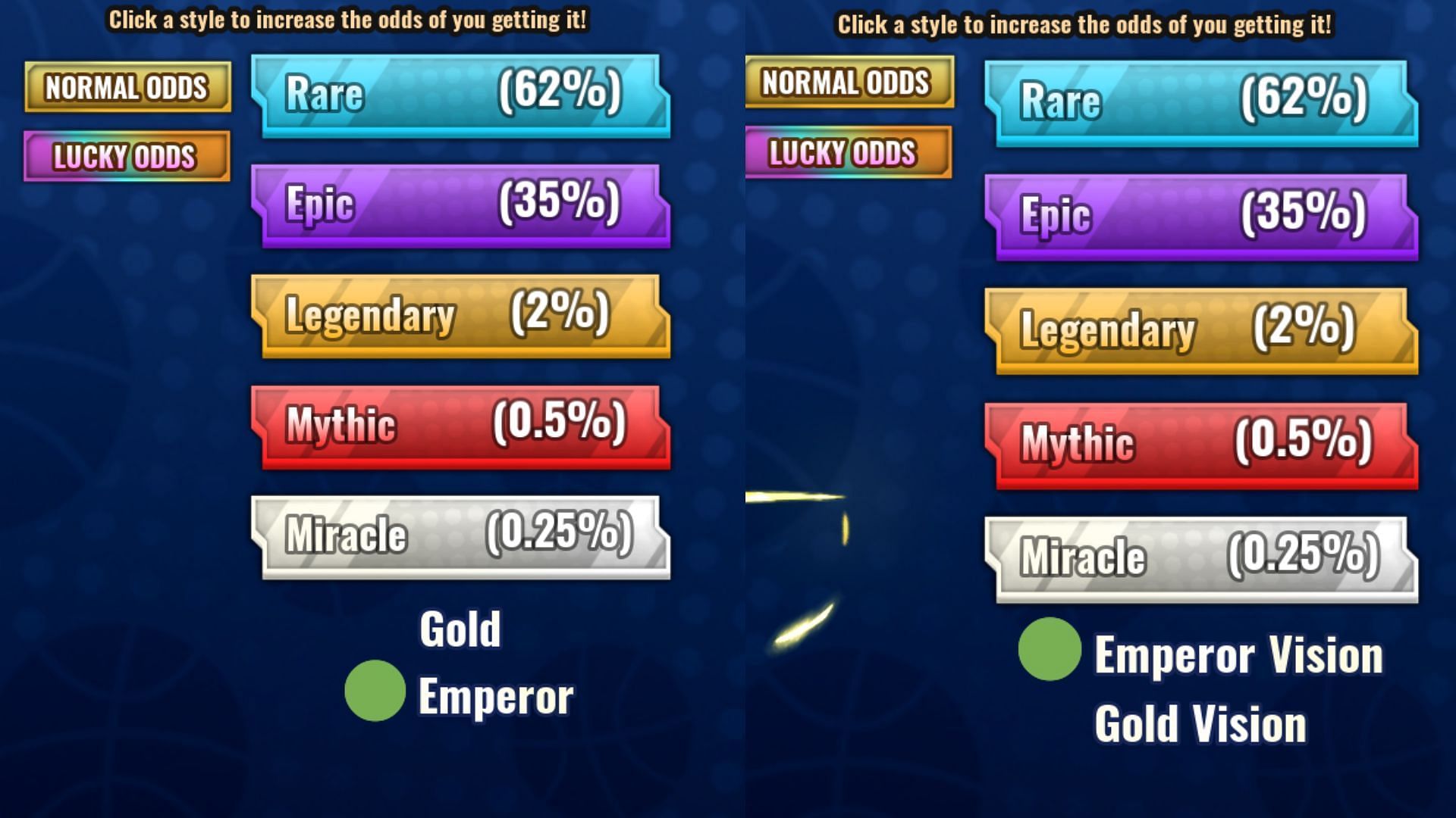 Use the preference system to get better chances (Image via Roblox)